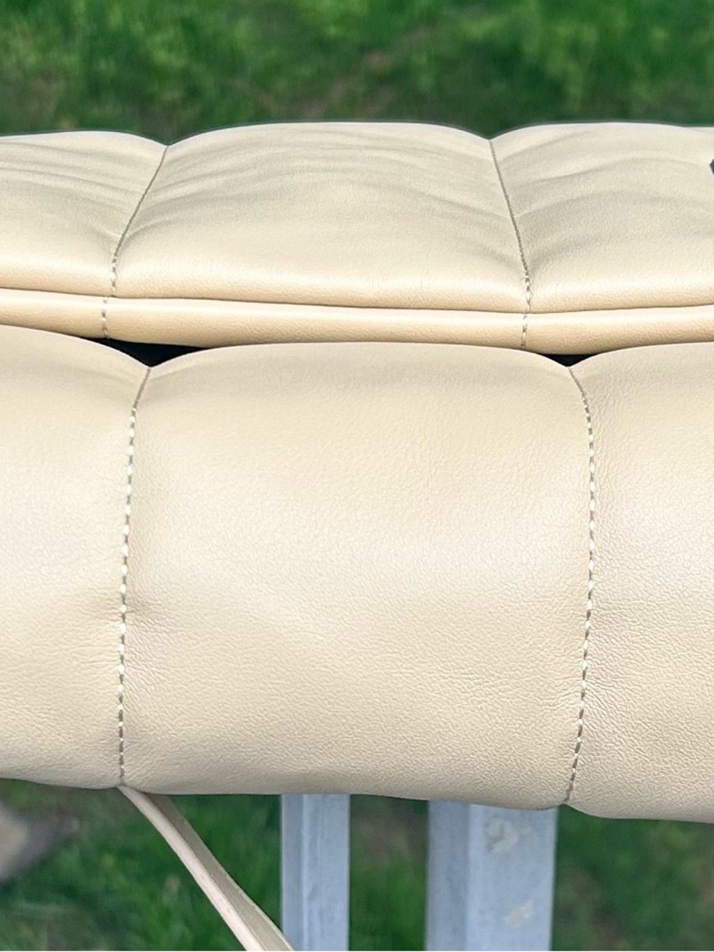 Ted Baker Quilted Crossbody Bag Cream Beige Leather | NWT Retail $175 - Picture 14 of 14